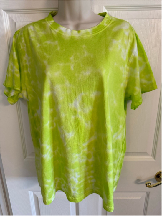 lululemon athletica Tops - Lululemon All Yours Tee Marmoleado Tie Dye Electric Lime colorway Size Small (6)